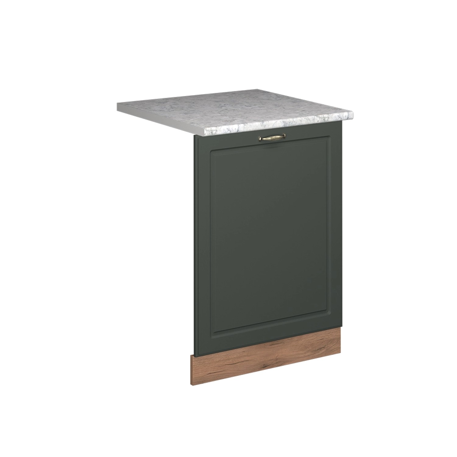 Vicco Geschirrspülblende Fame-Line Grün-Gold Landhaus 60 cm AP Marmor