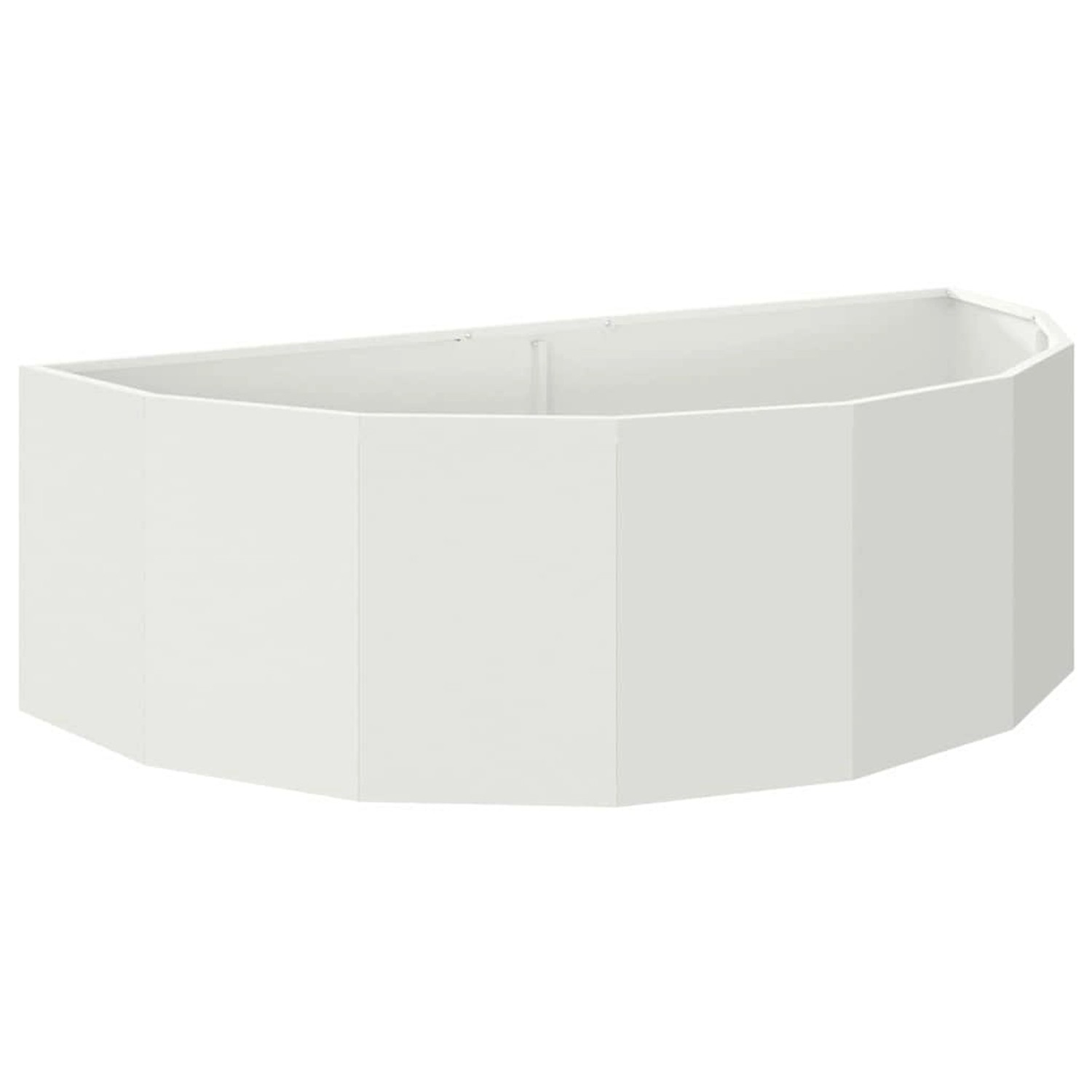 vidaXL Pflanzkübel Weiß 120 x 60 x 35 cm Stahl 883683 günstig online kaufen