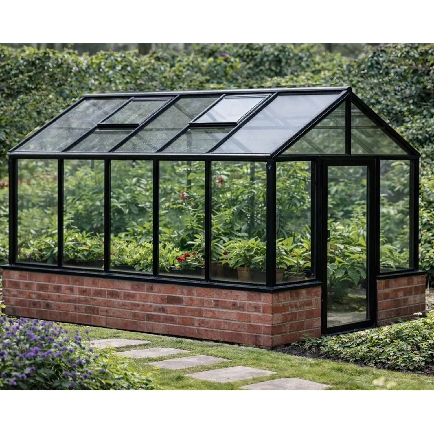 Bloomcabin Premium-Qualität Gewächshaus für die Wandbasis GHWM3