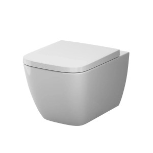 AM.PM Wand WC mit Softclosing Sitzabdeckung Gem Spülrandlos Toilette Hänge WC CGA1901PSC Aquaspin