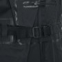 Schwarze vidaXL Wathose Gr. 42 mit Gürtel, ideal für Angeln und Arbeit.