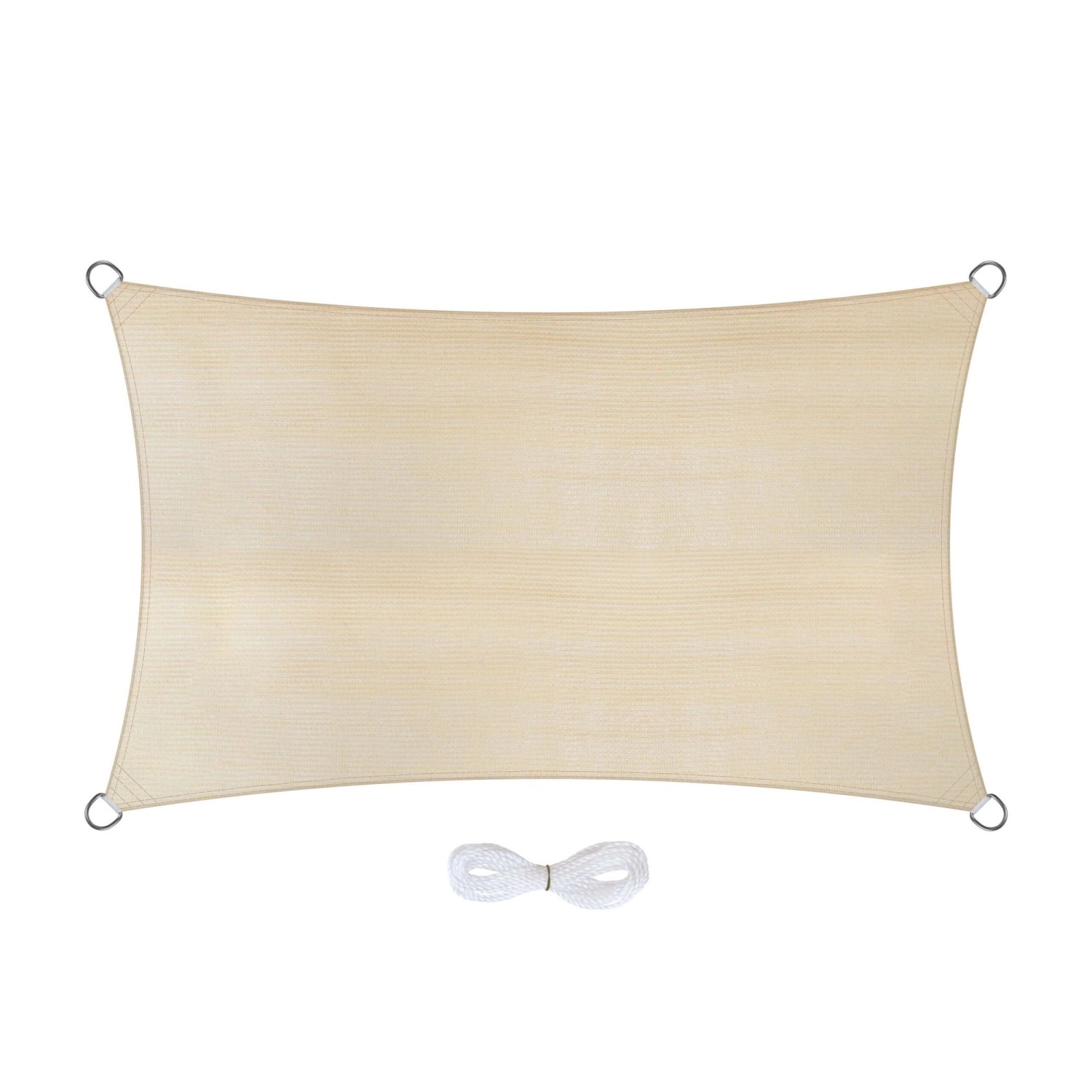 Jardinion Sonnensegel Rechteck 3 x 5m Beige für Garten/Balkon/Terasse günstig online kaufen