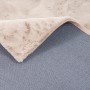 Detailaufnahme: Beiger Pergamon Luxus Fellteppich (120x170cm) mit weicher Oberfläche.