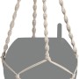 Lechuza Makramee Hängeampel Cotton Boho 90 Natur, 22x14cm, für Pflanzgefäße, Baumwolle