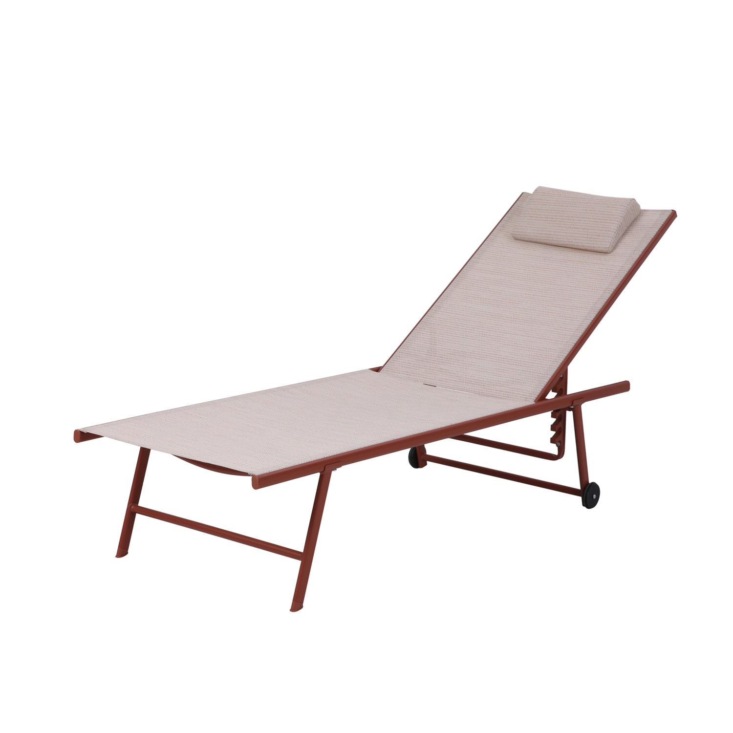 Best Freizeitmöbel Sonnenliege Travis 185 cm x 55 cm x 97 cm  Terrakotta günstig online kaufen