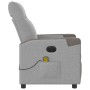 vidaXL Massagesessel Elektrisch Wolkengrau Stoff 3324084_5