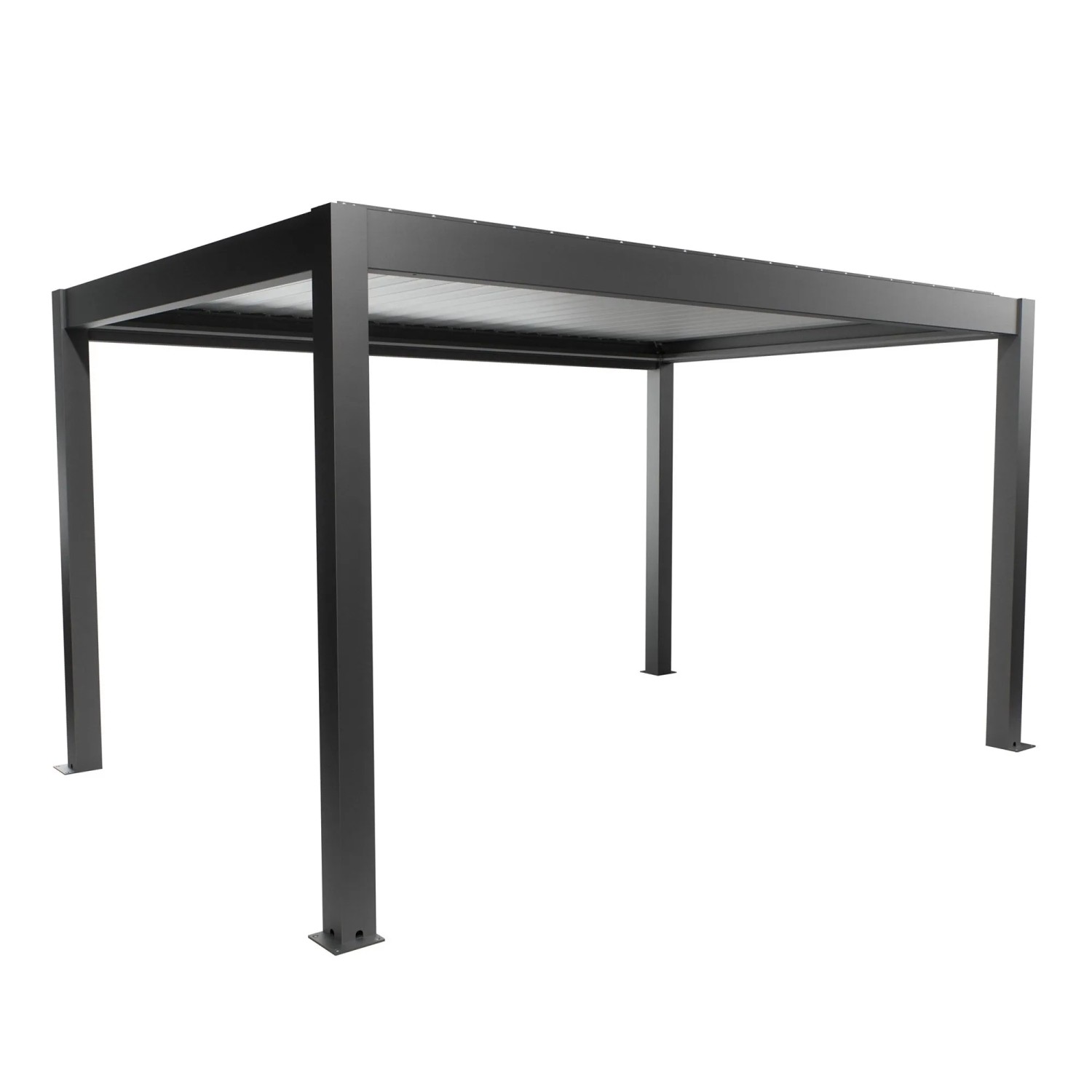 Biohort Pergola 4,5 m x 3 m Dunkelgrau-Metallic/Silber-Metallic