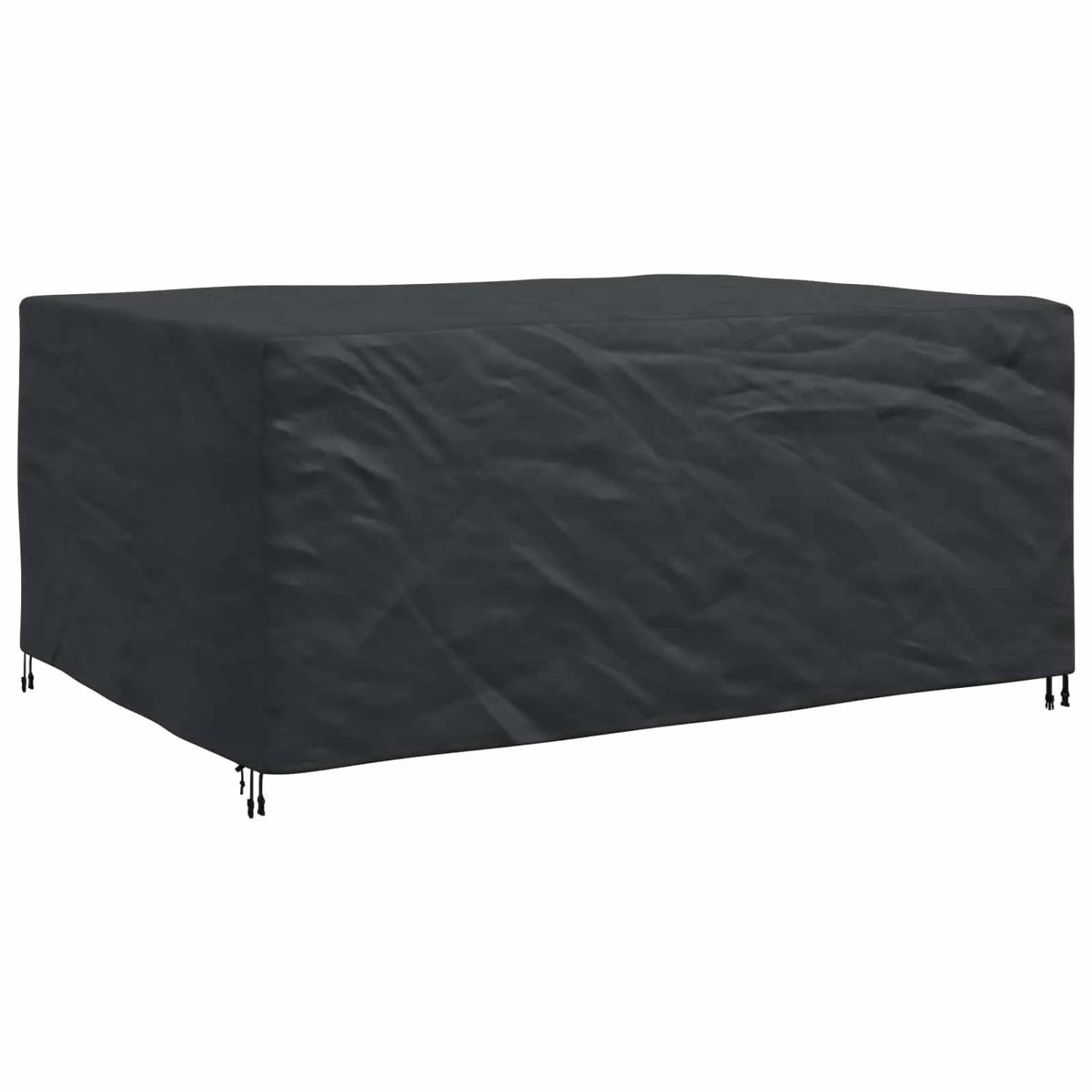 Schwarze vidaXL Möbelabdeckung 240x160x100 cm aus wasserfestem 210D-Stoff. Robuste Schutzhülle für Möbel.
