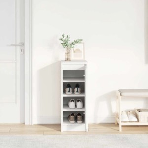 vidaXL Schuhschrank Weiß 29,5x34x76 cm Holzwerkstoff 861859
