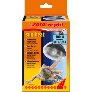 Sera Reptil Sun Heat 100W Terrarium-Lampe für Sonnenlicht und Wärme.