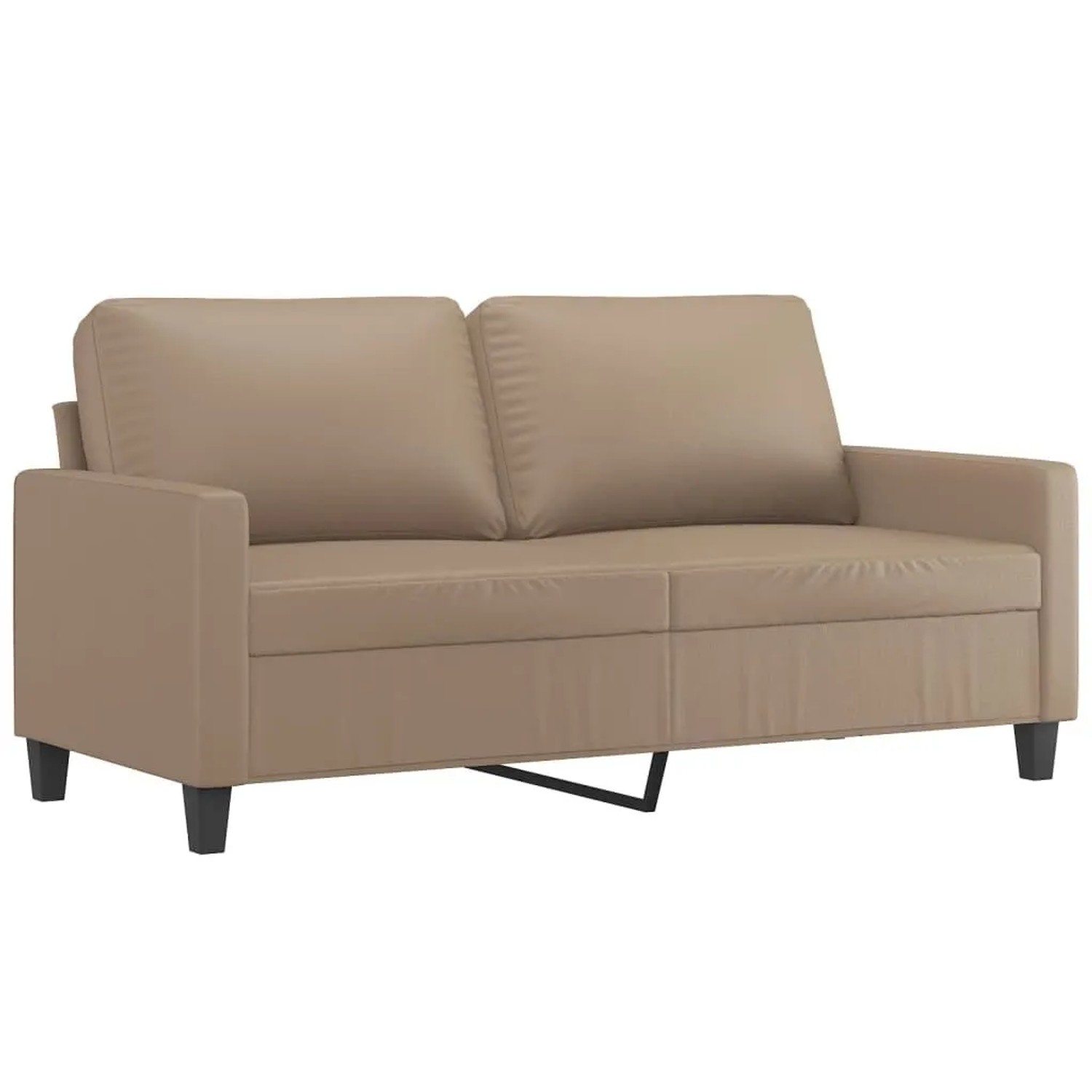 vidaXL 2-Sitzer-Sofa Cappuccino-Braun 140 cm Kunstleder 359141 günstig online kaufen