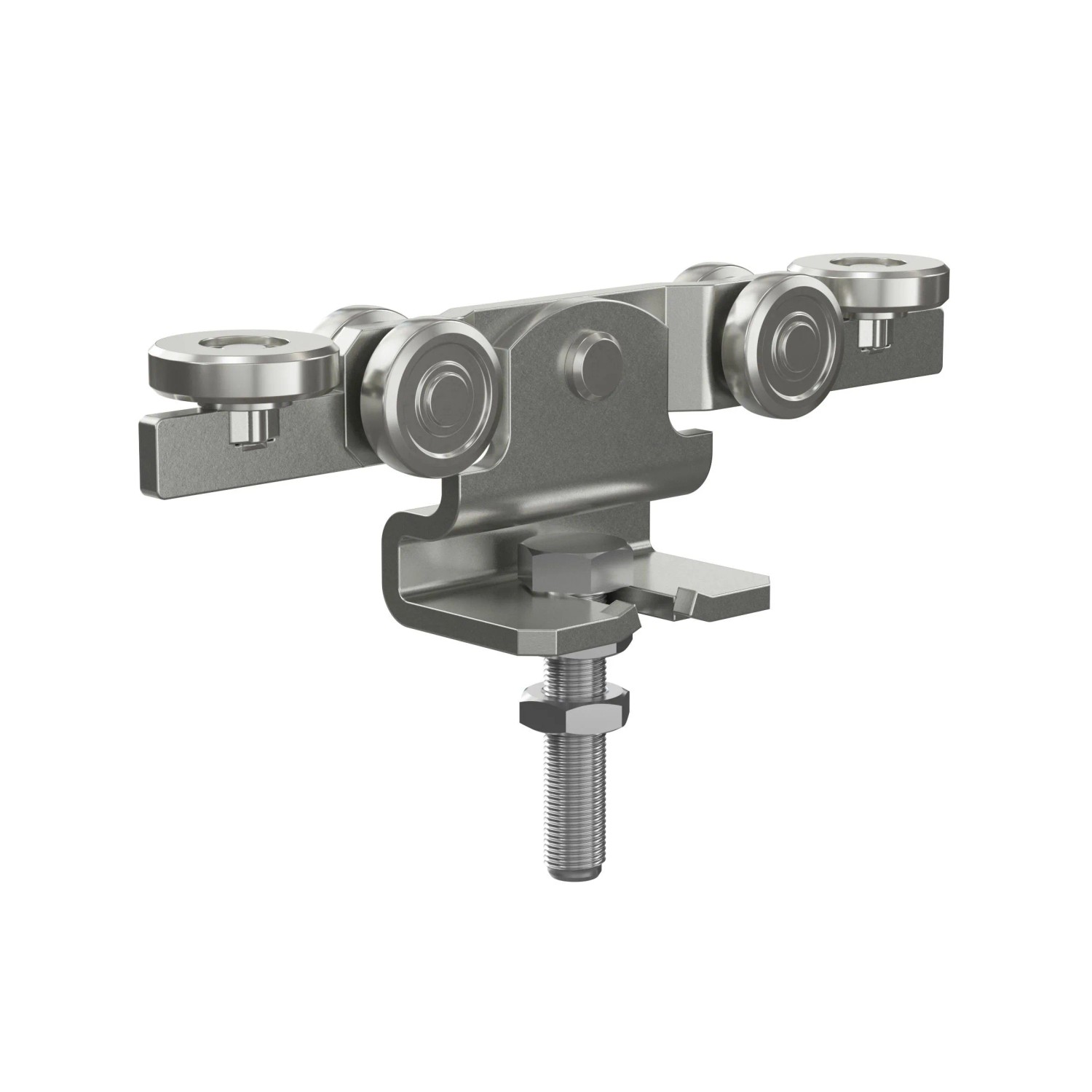 FeNau Doppelrolle Mit Seitenführung MEA Gr. 3 Verzinkt Ø 48 mm 10337914