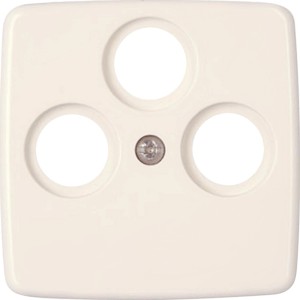 Kopp Antennenabdeckung 3-fach Rivo Weiß für Antennendosen.