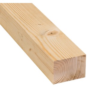 Sägeraues Kantholz Fichte/Tanne, 58x78x3000 mm, ideal für Dachstühle und Möbelbau.