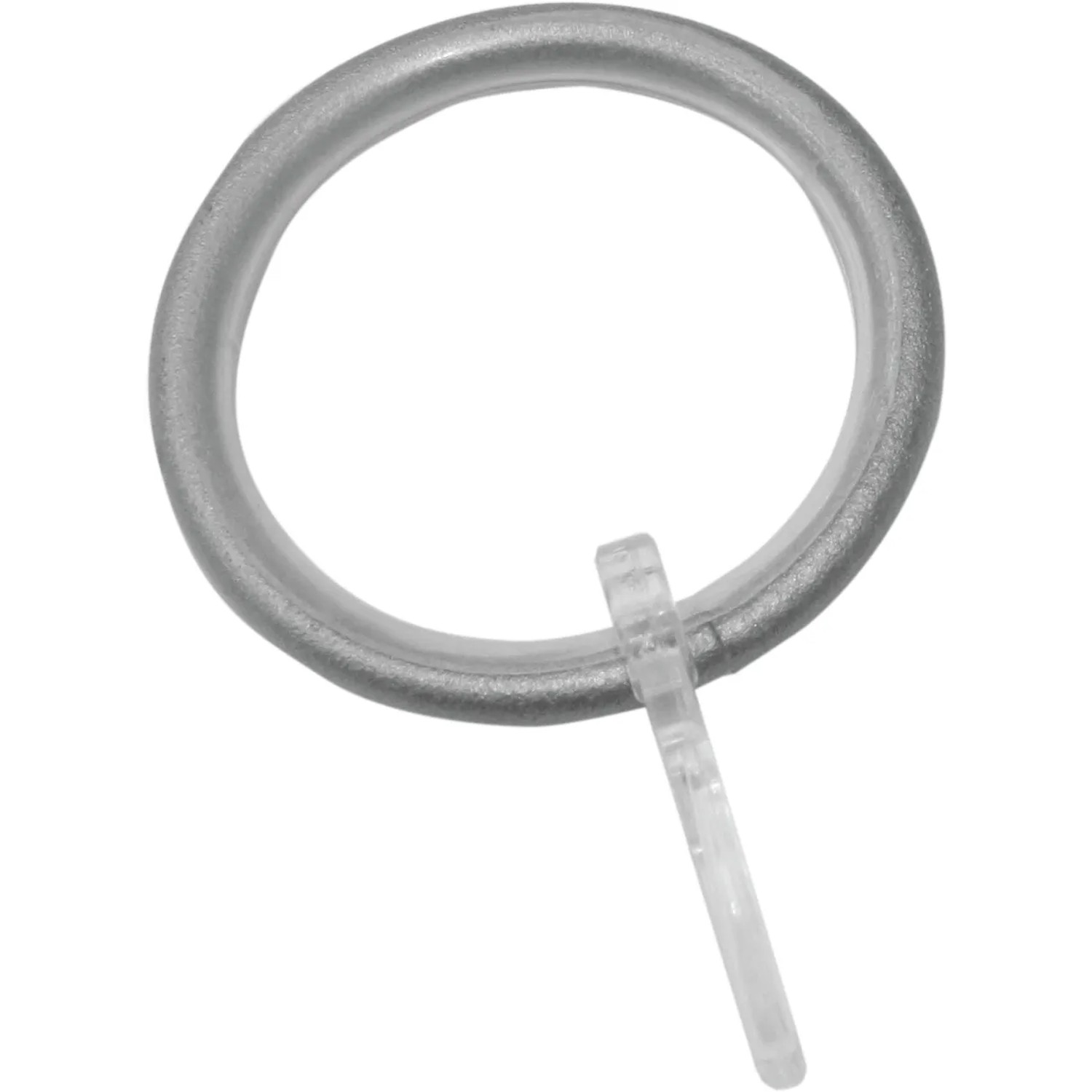 Gardinia Gardinenring Industrial Home, silber, mit Gleiteinlage, Ø 25mm, 10er-Set.