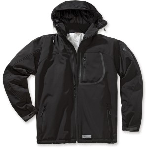 Schwarze Scheibler Thermo-Softshelljacke Run 8045 in Größe L für Arbeitskleidung.