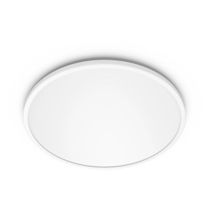 Weißes, rundes Philips LED-Panel Superslim 3-in-1 SceneSwitch, 18 W, für Decken- oder Wandmontage.