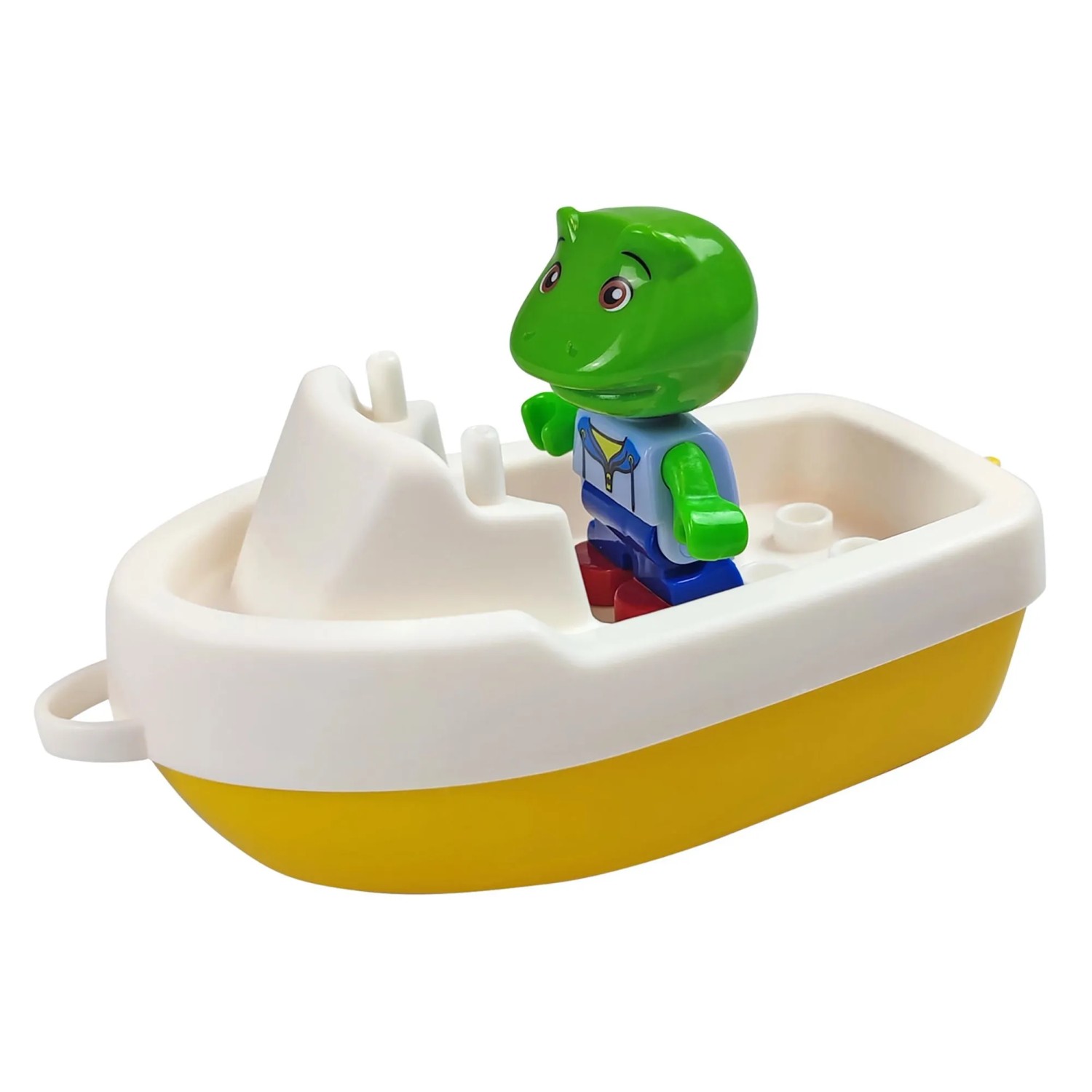 AquaPlay Boot mit Frosch Nils Figur, Teil des 63-teiligen Wasserbahn Spielsets.