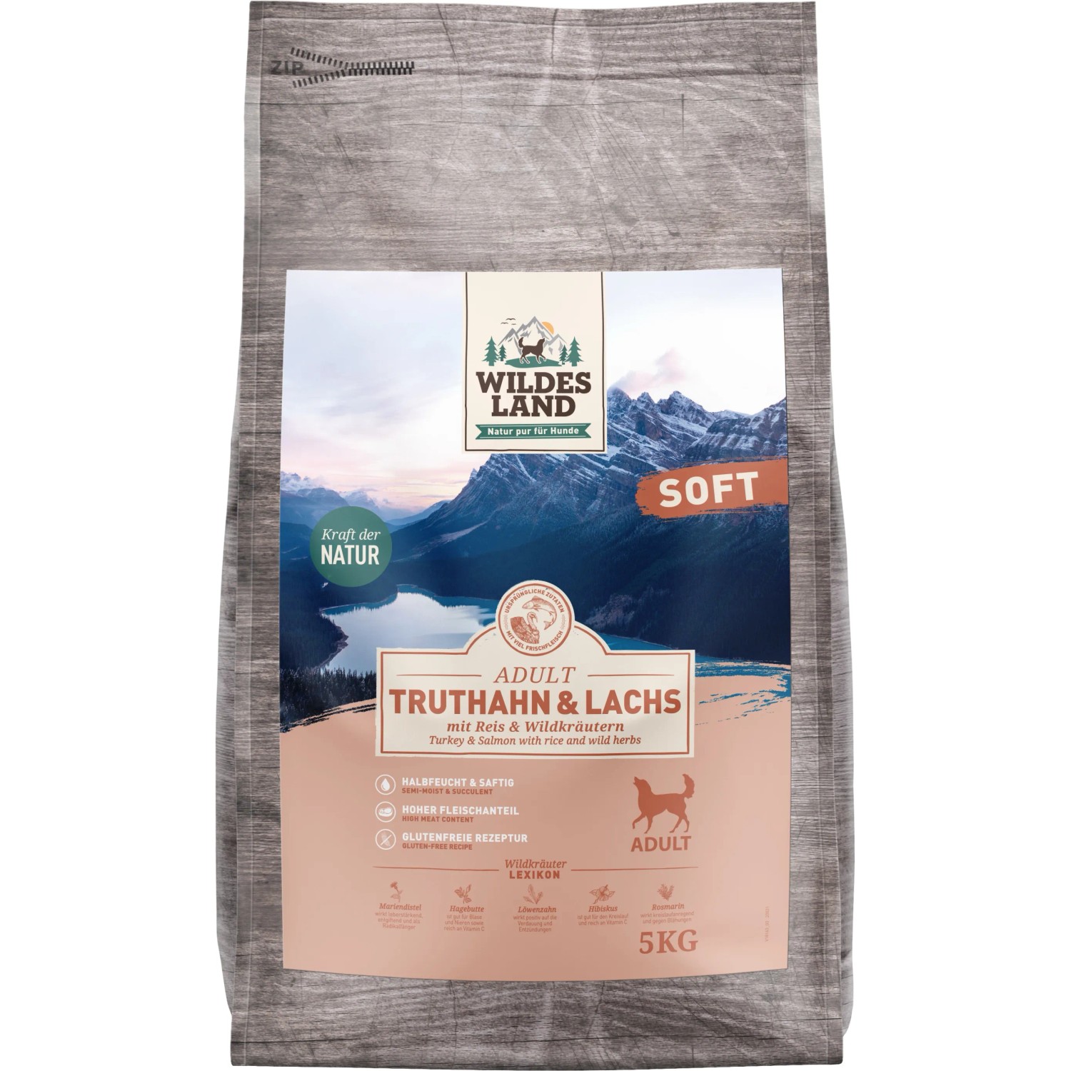Wildes Land Hunde-Trockenfutter Soft Truthahn & Lachs m. Reis & Wildkr.  kaufen bei OBI
