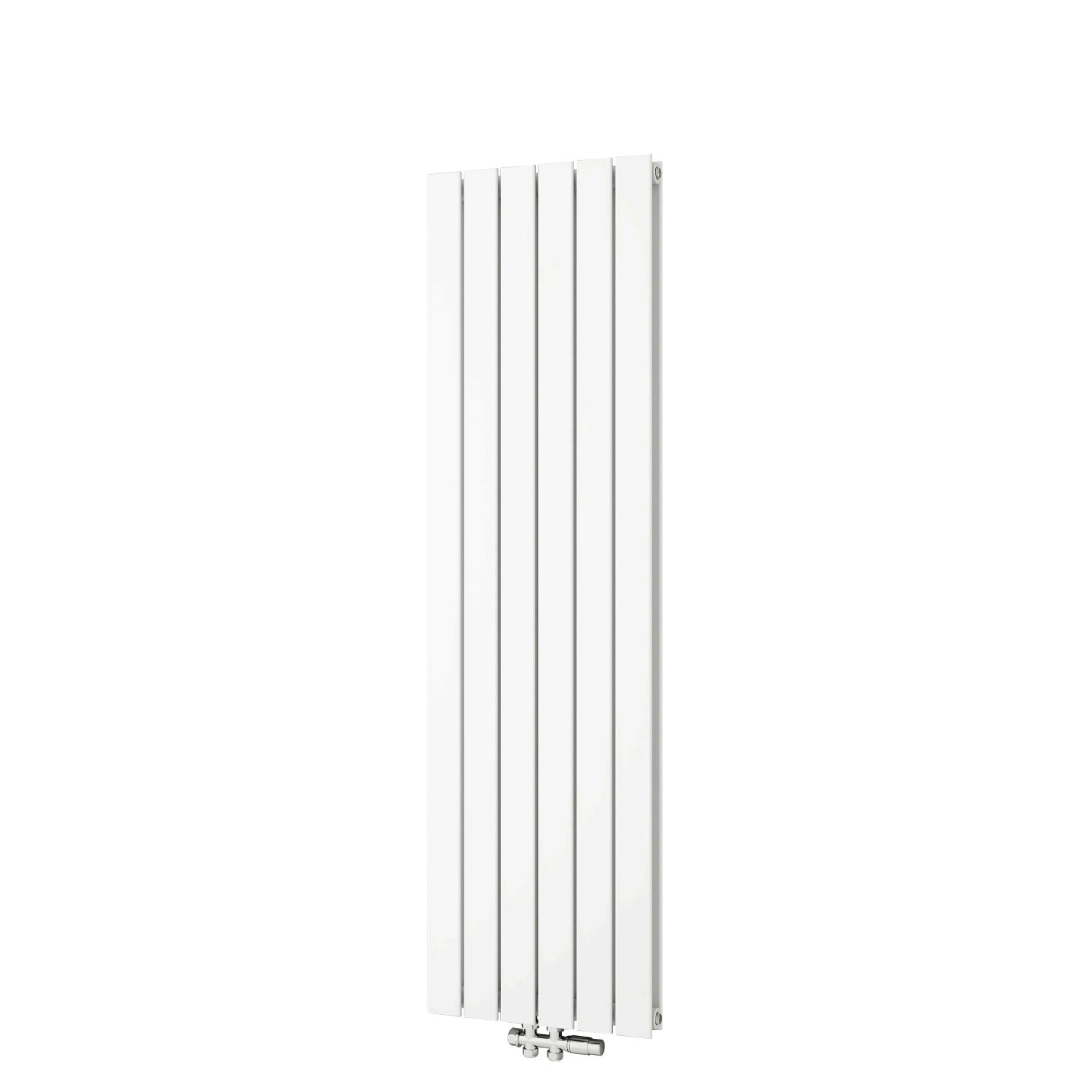 Duschparadies Heizkörper Flachheizkörper für Warmwasserbetrieb 45x160cm 2370W Weiß Doppellagig Paneelheizkörper