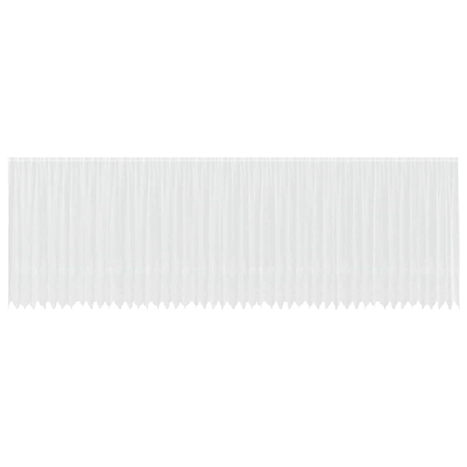 vidaXL Spitzenvorhang mit Vorhängen Weiß 1200x220cm Polyester 4107976 günstig online kaufen