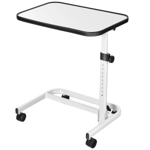 Costway Betttisch Auf Rollen mit In Mehreren 60,5 x 40 x 73-93 cm