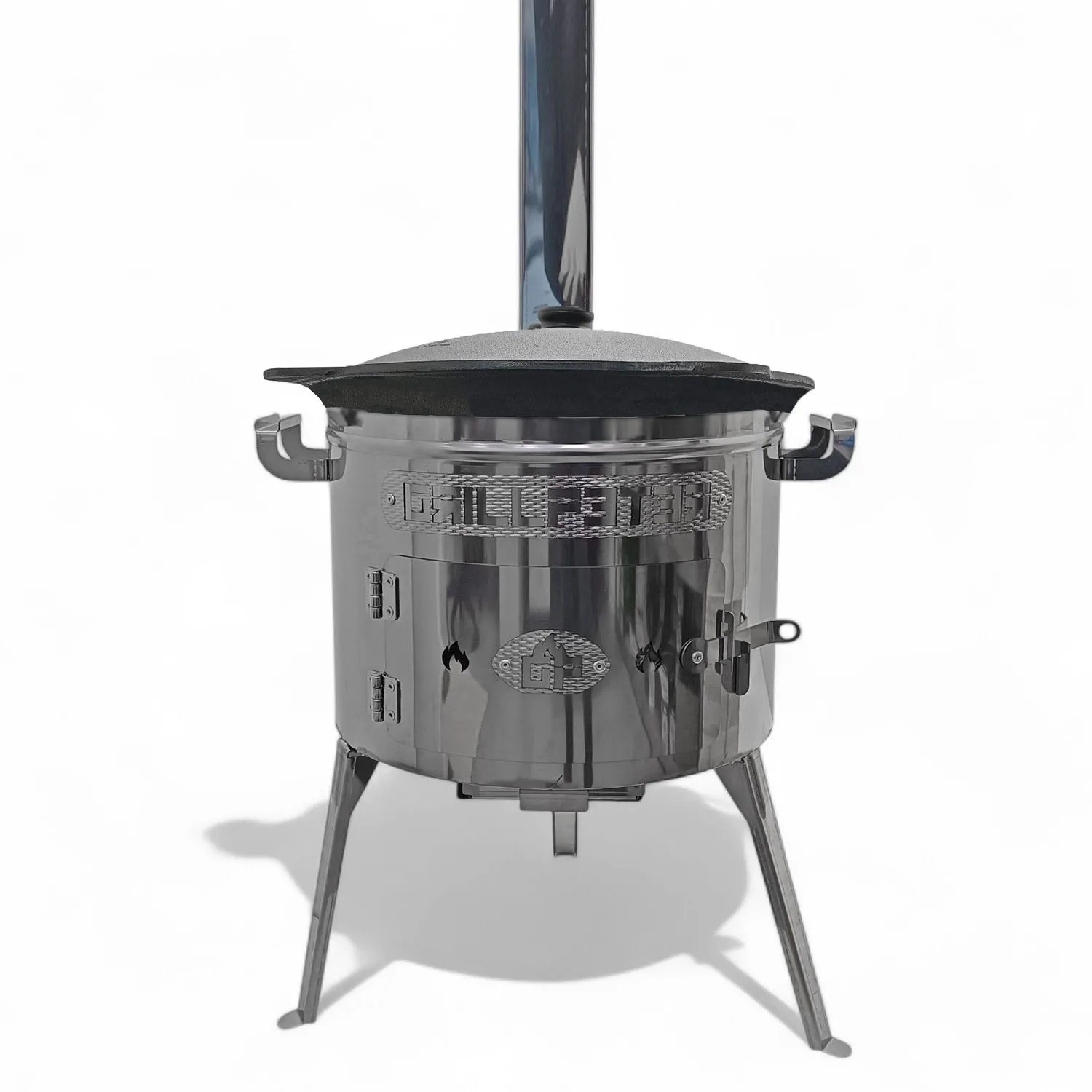 Grillpeter UtschakTimur Ø40 cm aus Edelstahl mit Rauchrohr Kazan aus Gussei günstig online kaufen