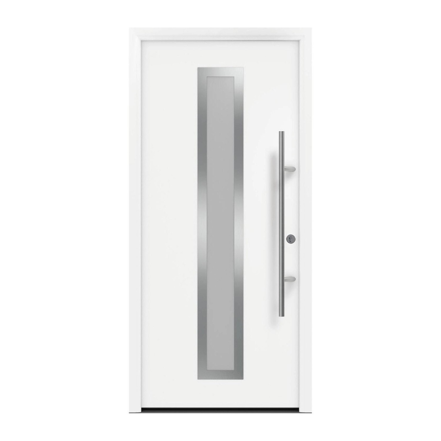 EcoStar Haustür Isopro Secur IPS 700S Verkehrsweiß 110 cm x 210 cm DIN R günstig online kaufen