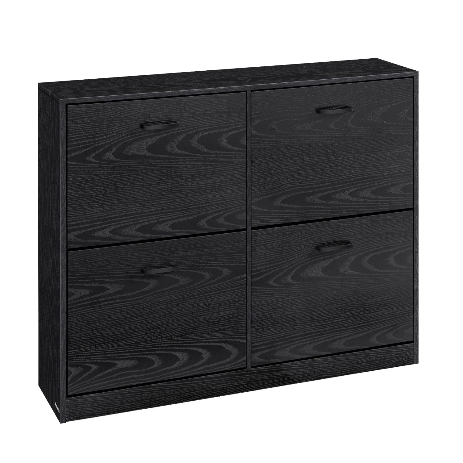 Vasagle Schuhschrank 105,5 cm x 82,7 cm x 24 cm Schwarz