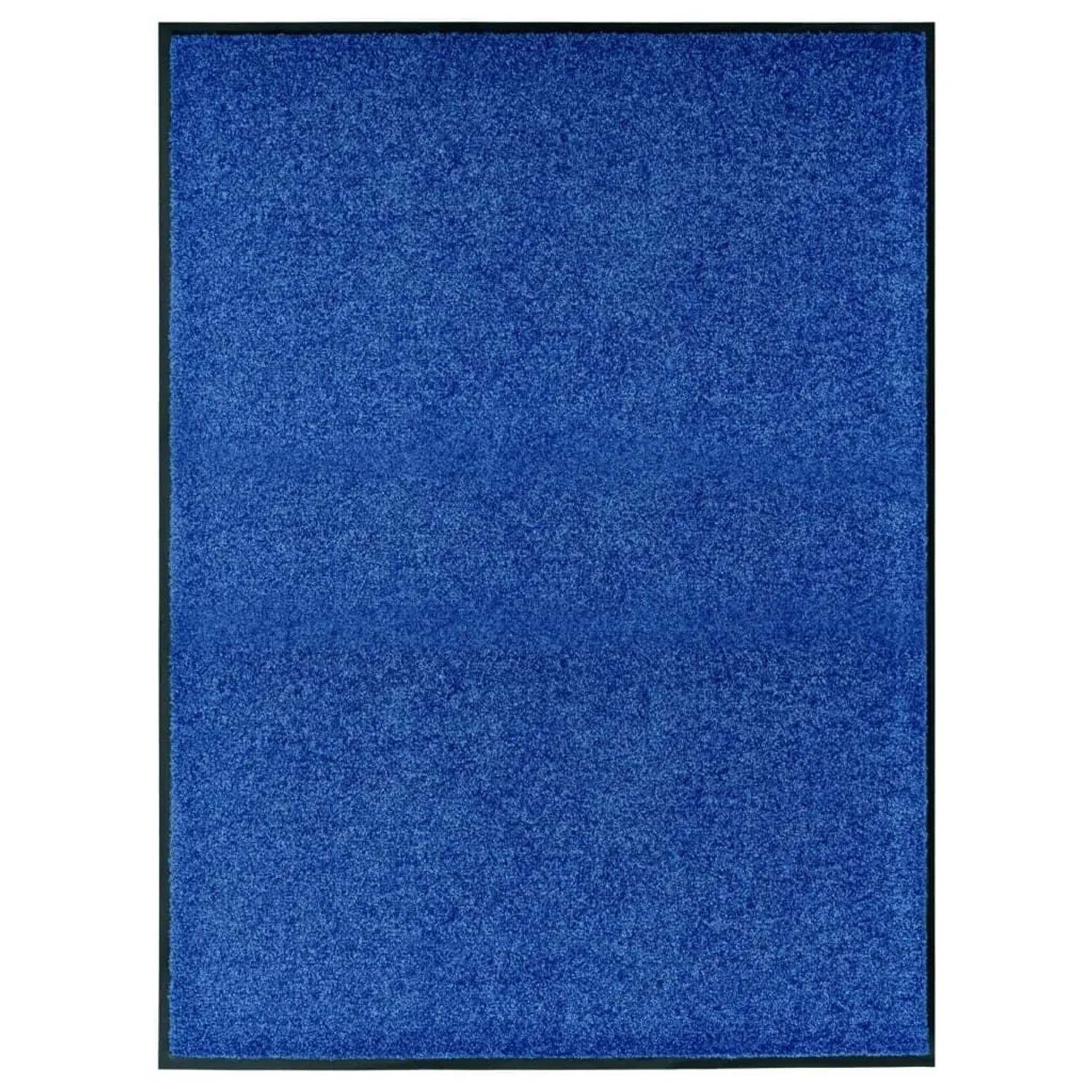 vidaXL Fußmatte Waschbar Blau 90x120 cm 323442