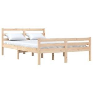 vidaXL Massivholzbett ohne Matratze 160x200 cm 814829
