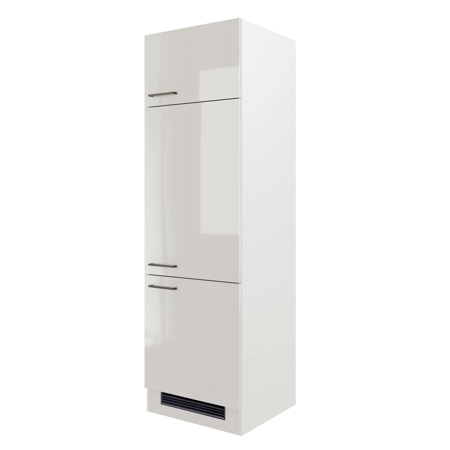 Flex-Well Schrank für Einbaukühlschrank Lund 60 x 200 cm Lichtgrau gl. kaufen bei OBI