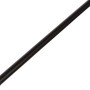 Schwarzes Rundrohr aus Kunststoff, 12 mm Durchmesser, 1000 mm Länge.