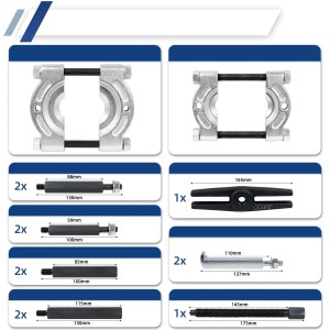CCLIFE 14tlg Lagerabzieher Set Trennmesser für Kugellager Polradabzieher Trennvorrichtung 30-70mm