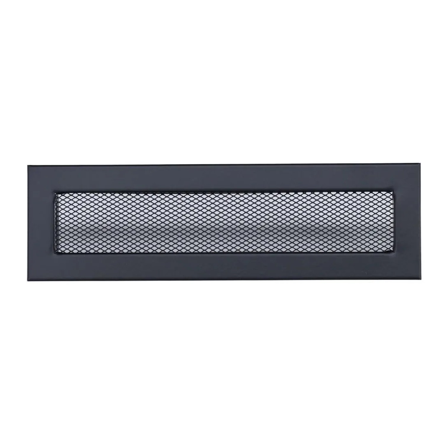 Subtiel Flachkanal Luftgitter 250 x 50 mm Schwarz