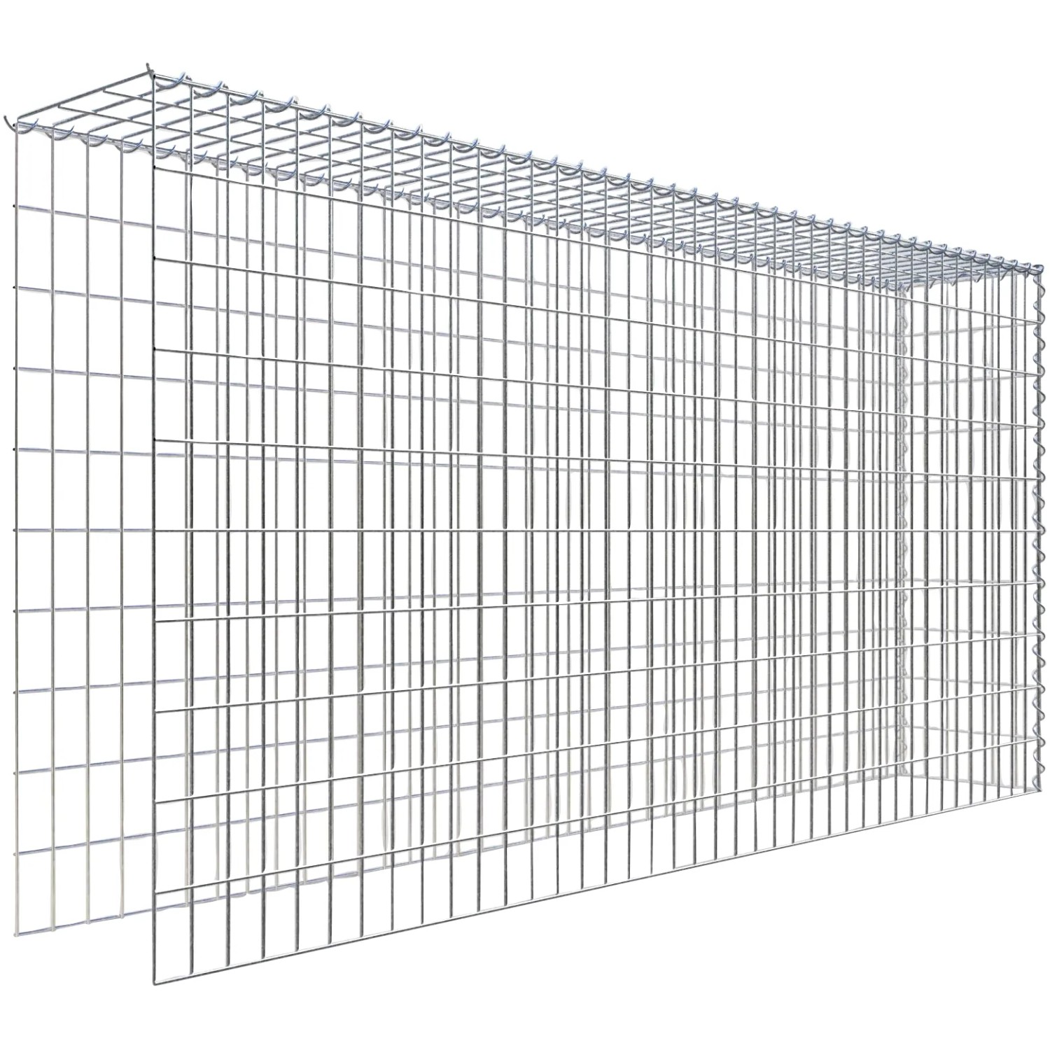 Gabiona Gabione-Anbaukorb Typ 4 100 x 200 x 30 cm Maschenw 5 x 10 cm