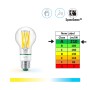 WiZ LED Lampe E27, 4,3W, 903lm, Glühlampenform mit Energieeffizienzlabel A.