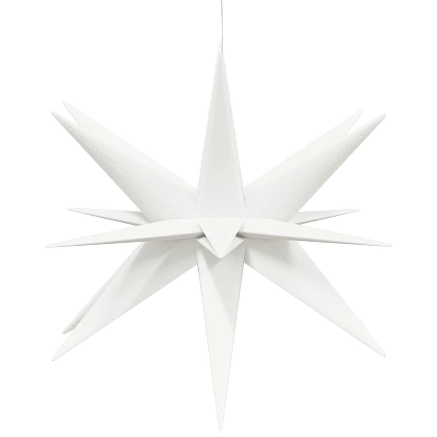 vidaXL LED-Weihnachtssterne 3 Stk Faltbar Weiß 57 cm 3190442