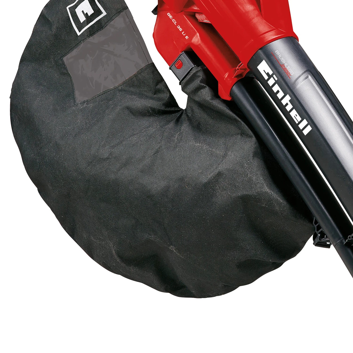 Einhell Akku-Laubbläser/-sauger GE-CL 36 Li E Solo mit Fangsack, Detailansicht.
