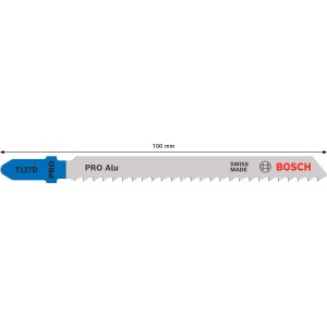 Bosch Stichsägeblatt T 127 D, 3er-Pack, für schnelle Schnitte in Aluminium.