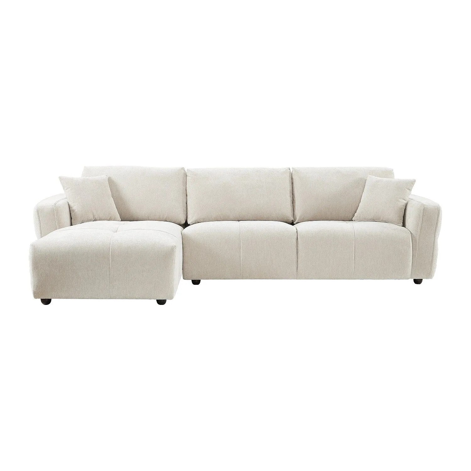 Vente-unique Sofa Ohne Schlafmöglichkeit Gosalo Beige 296 cm