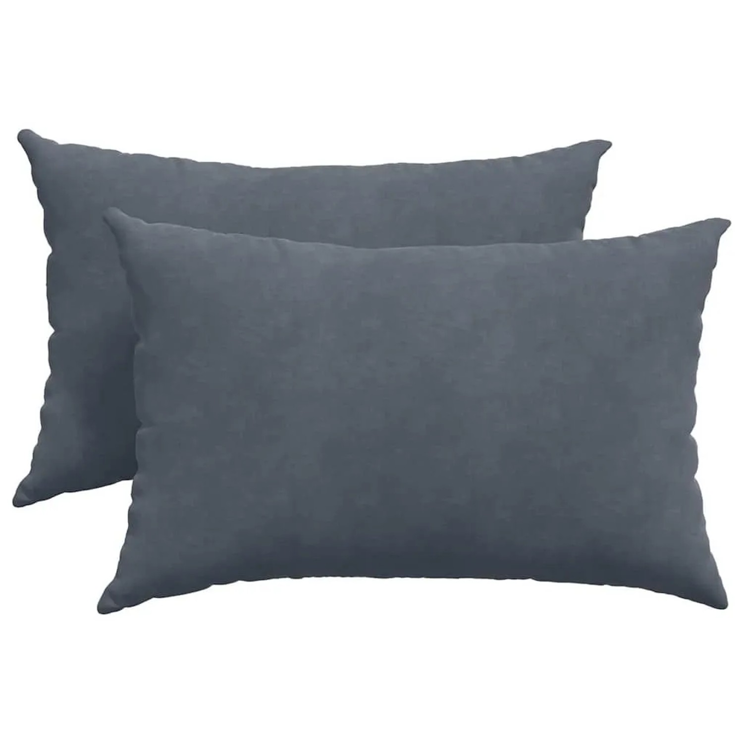 vidaXL Sofakissen 2 Stück Dunkelgrau 60 x 40 cm Cordstoff 42013671