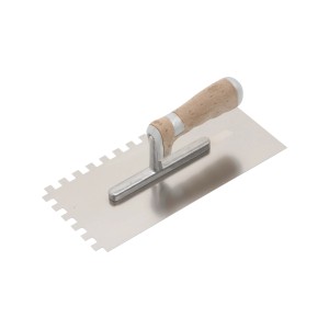 LUX Glättekelle Professional, gezahnt (10x10mm) zum Auftragen von Fliesenkleber.
