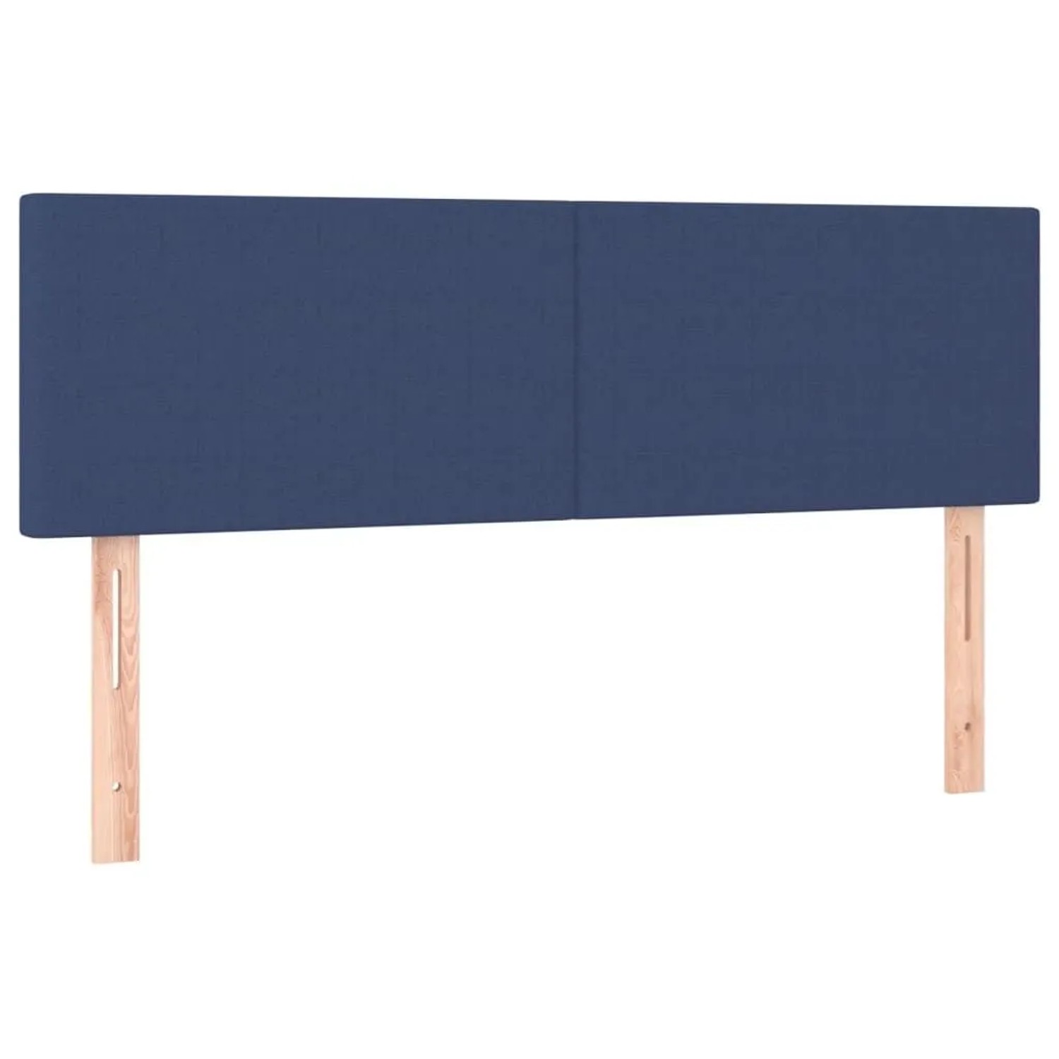 vidaXL Kopfteile 2 Stk Blau 72x5x78/88 cm Stoff 345790