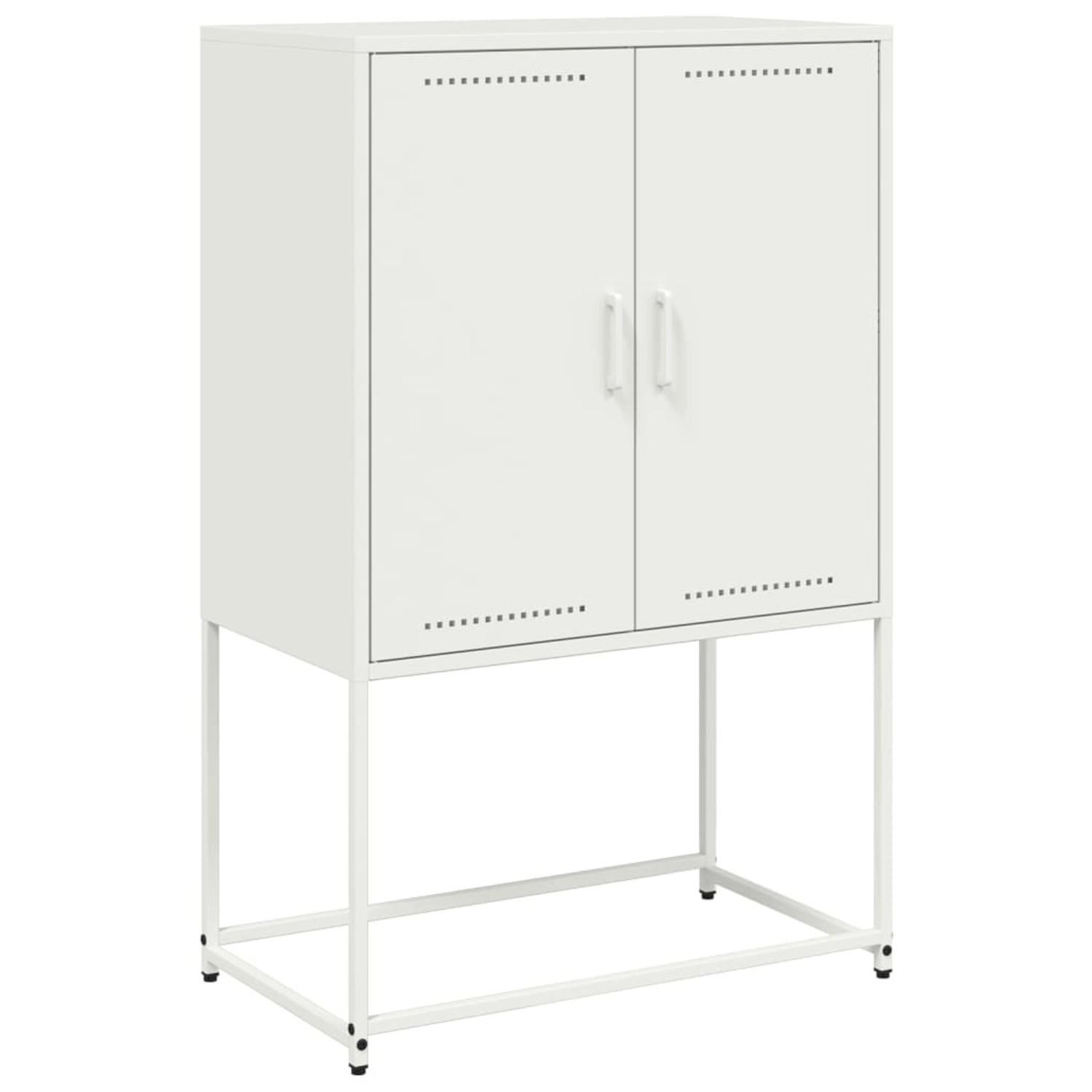 vidaXL Highboard Weiß 68,5x38,5x107 cm Stahl 846511 günstig online kaufen