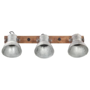 vidaXL Wandlampe Industriestil Silbern 65x25 cm E27 320502
