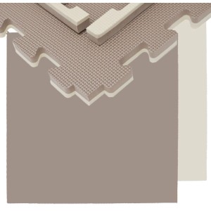 eyepower Bodenschutzmatte 63 x 63 x 2 cm 8er Set Braun
