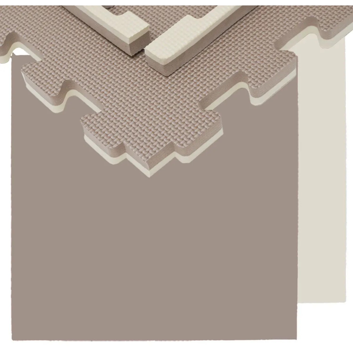 eyepower Bodenschutzmatte 63 x 63 x 2 cm 8er Set Braun