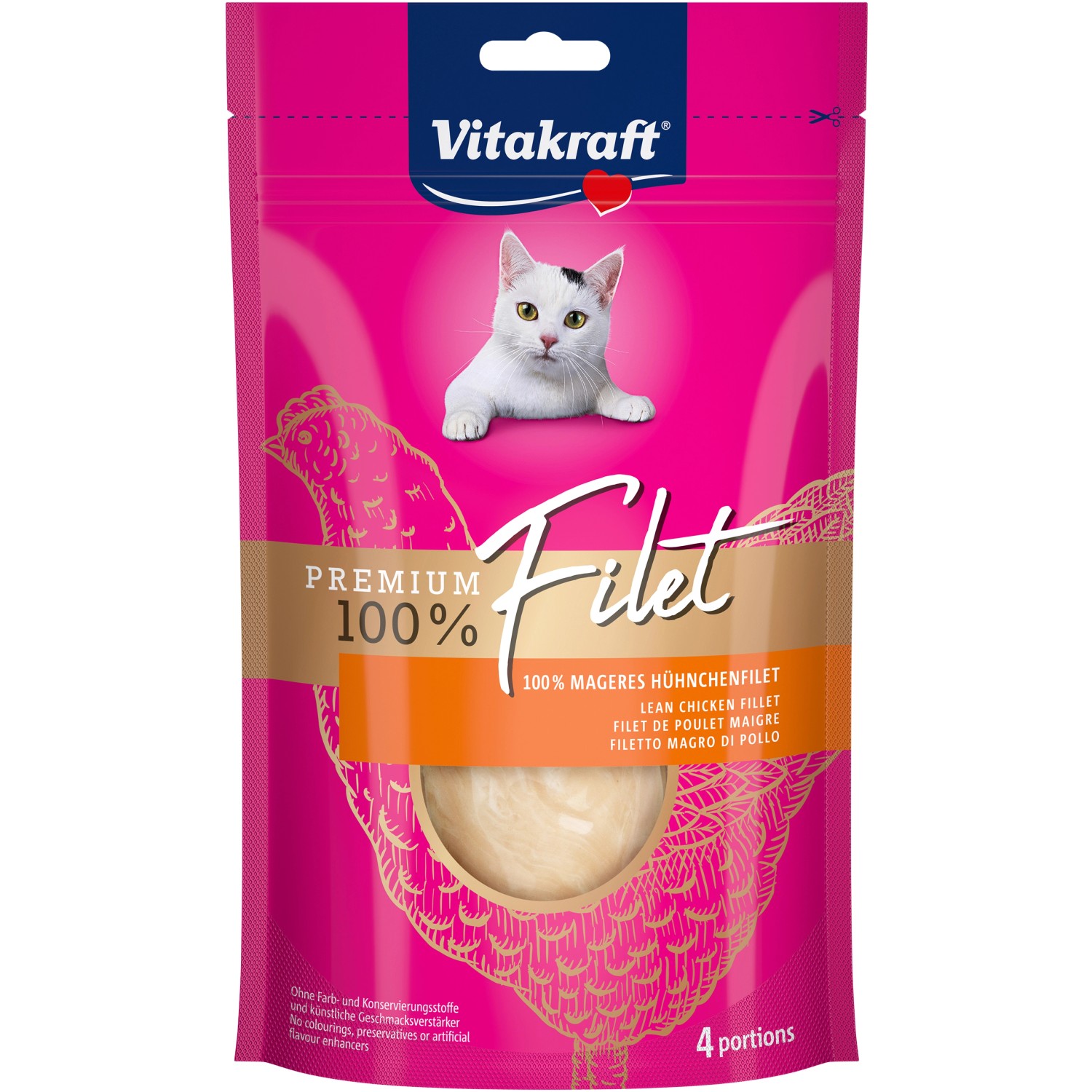 Vitakraft Premium Filet Huhn für Katzen 70 g