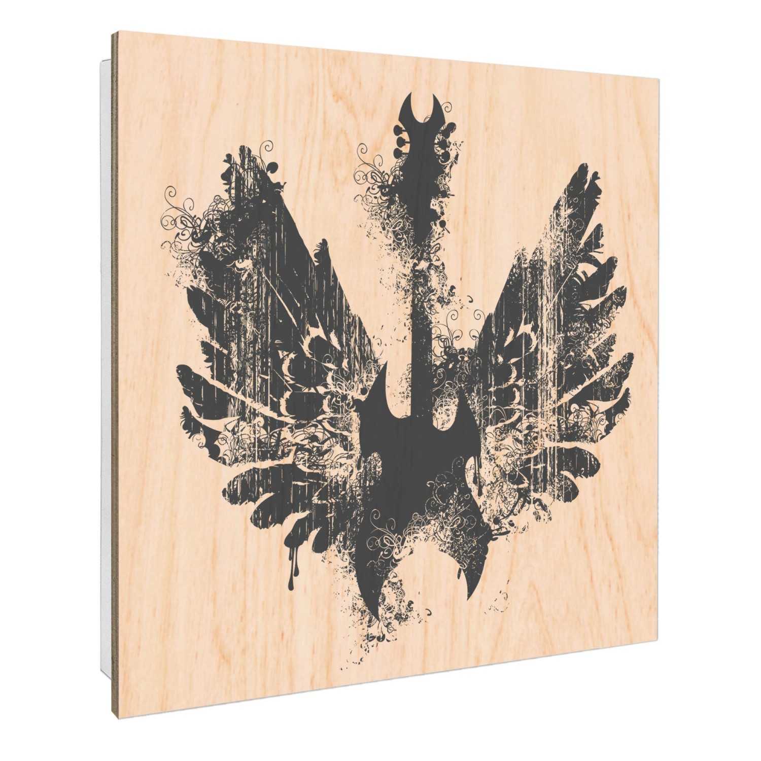 Banjado Großer Schlüsselbox Holz 30x30cm Weiß Scharnier Rechts 50 Haken Sch günstig online kaufen